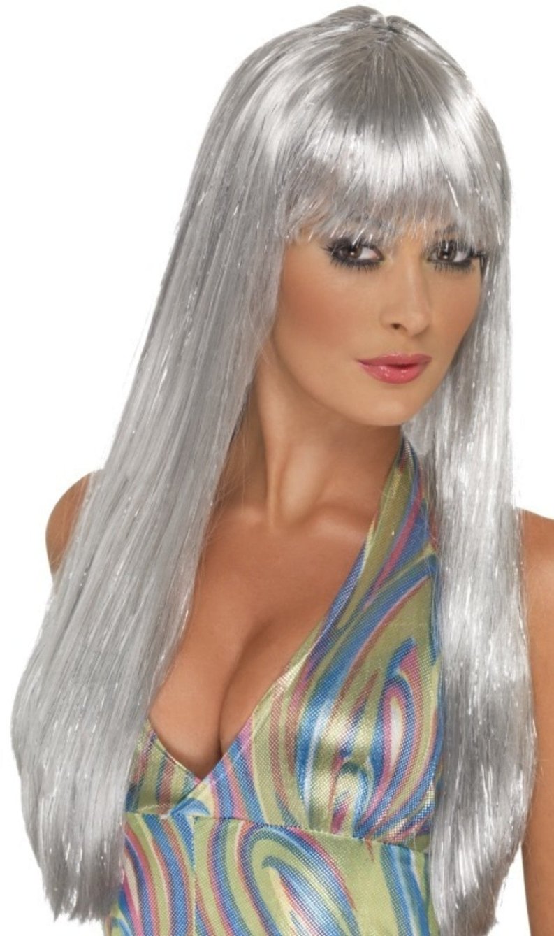 Parrucca Argento Glitter