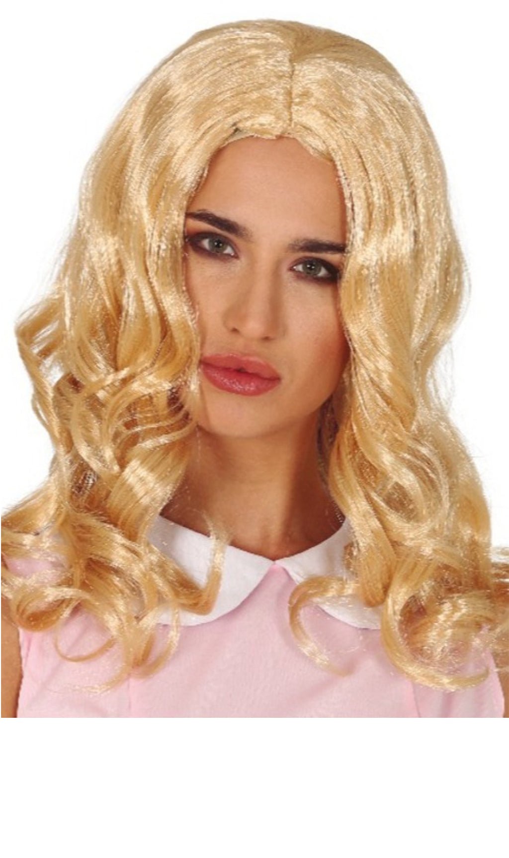 Parrucca bionda capelli lunghi onde