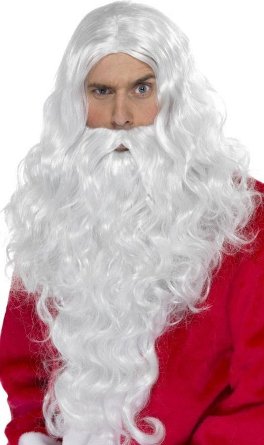 Parrucca e Barba Lunga da Babbo Natale