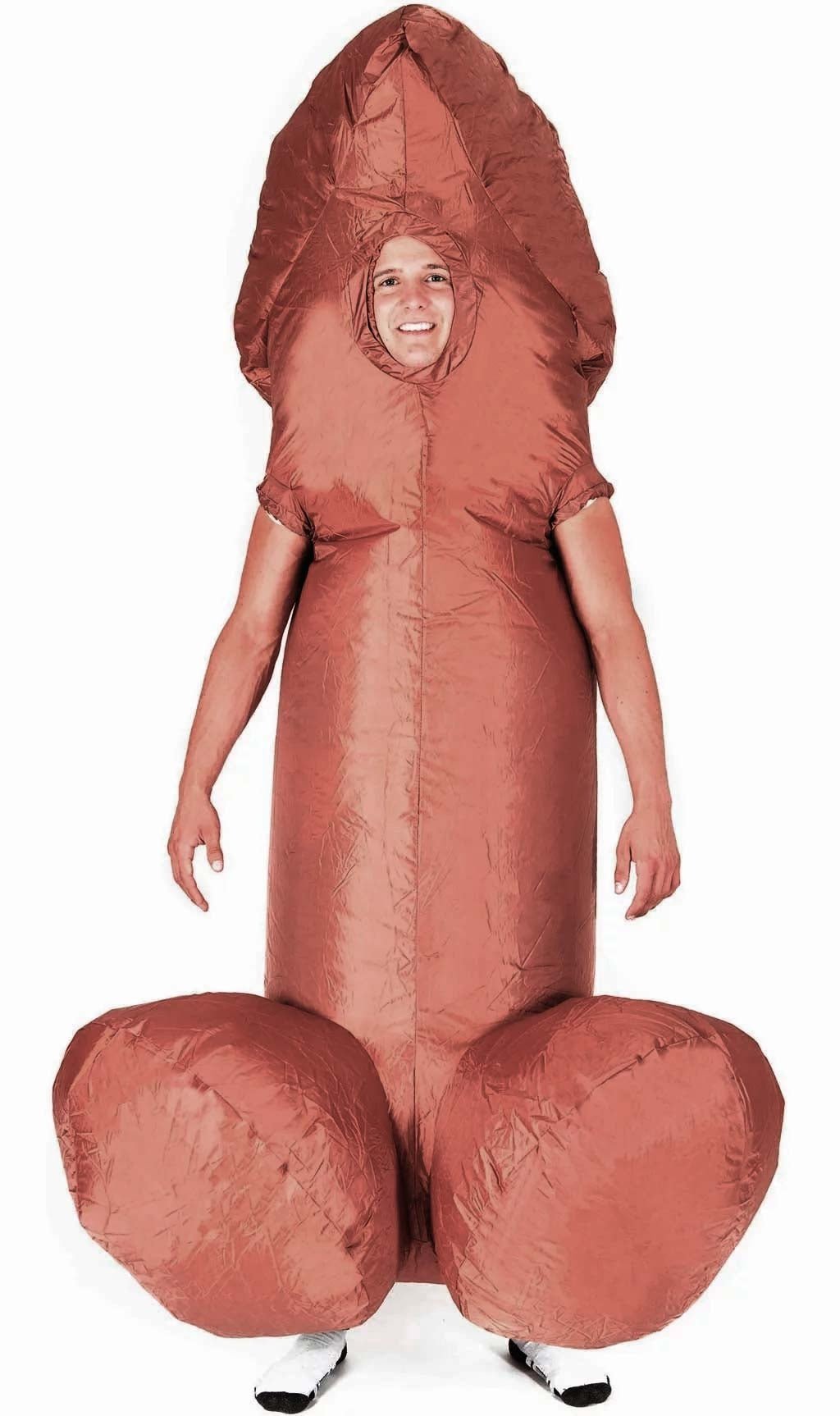 Costume da Pene Nero Gonfiabile per uomo e donna Costumalia by