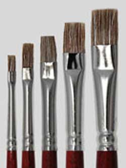 Pennello Piatto 4 mm Bue Professionale