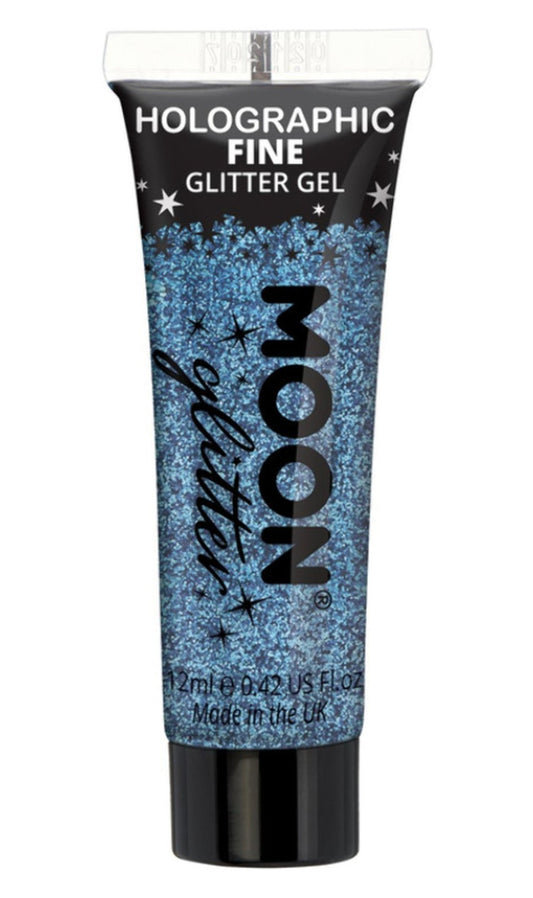 Glitter gel blu olografico