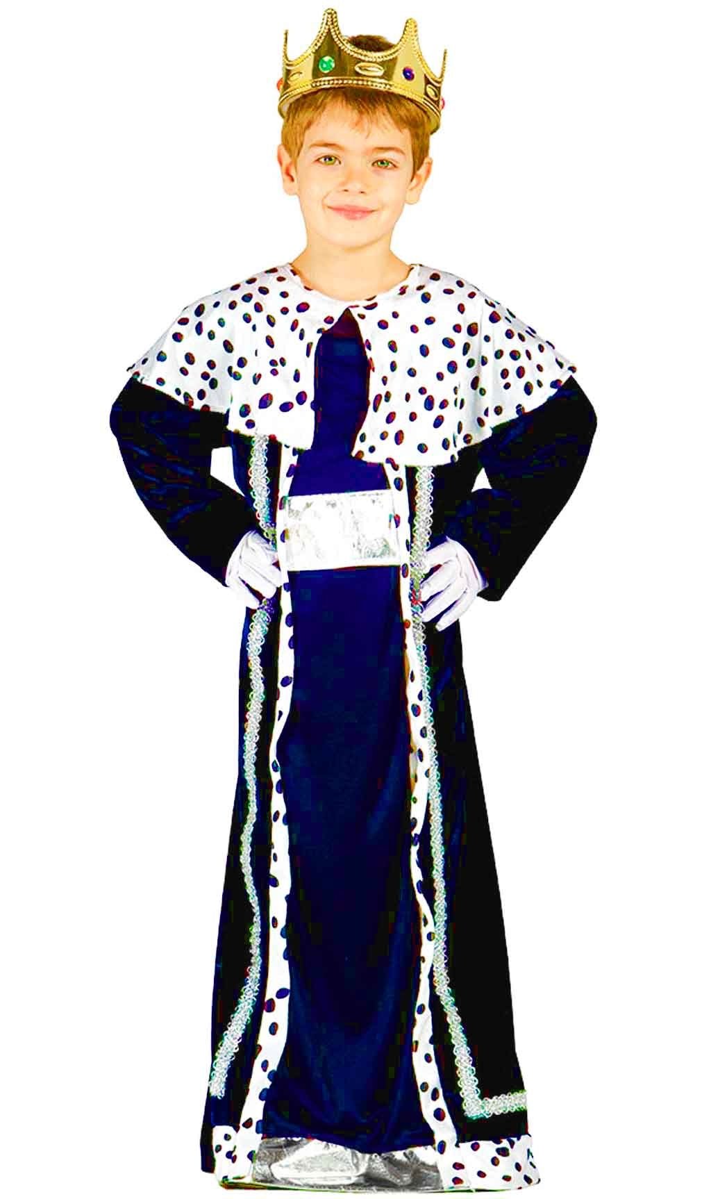Costume da Re Magio Gasparre Blu per bambini