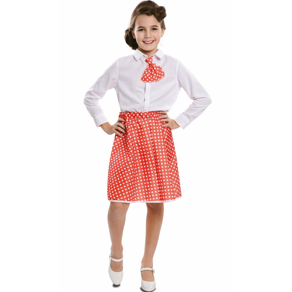 Set de Años 50 Rojo para niña | Don Disfraz