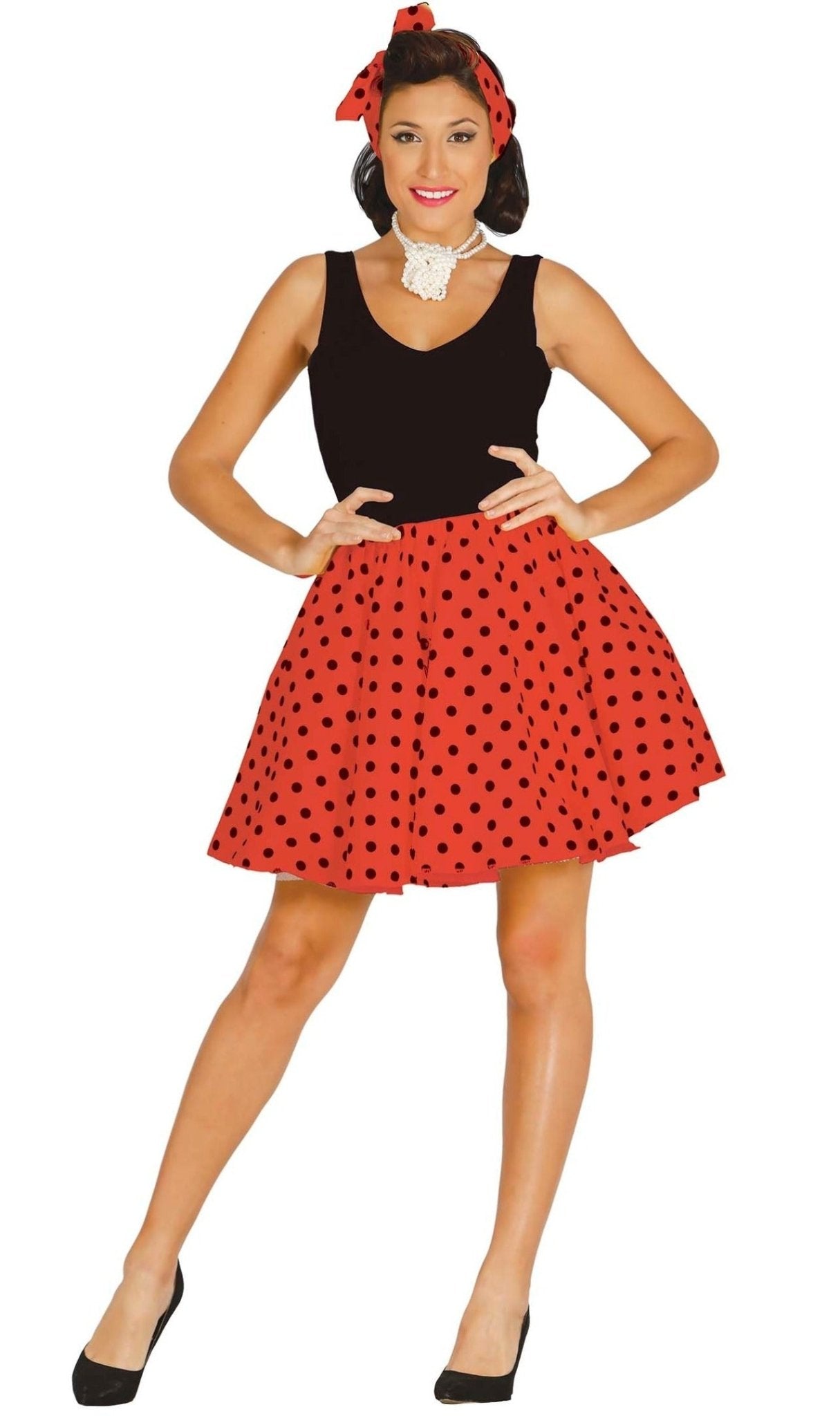 Set anni '50 a pois rossi