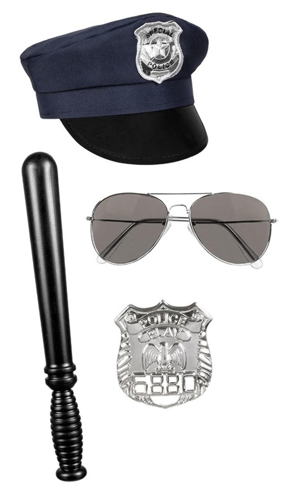 Costume da corpo di Halloween per donna Cappello da poliziotta