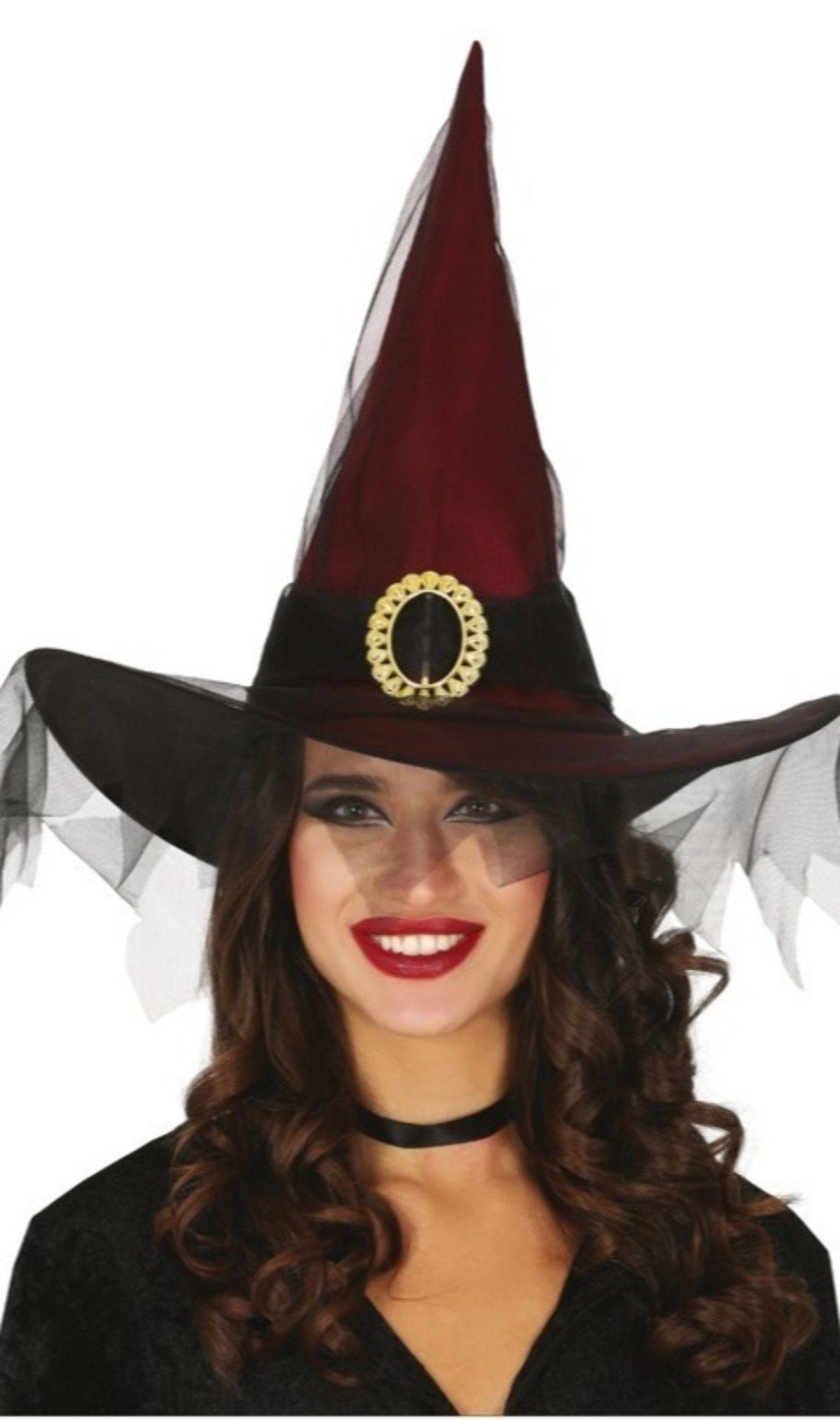 Cappello da Strega Rosso Granata