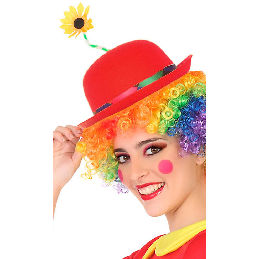 Sombrero de Payaso Rojo | Don Disfraz