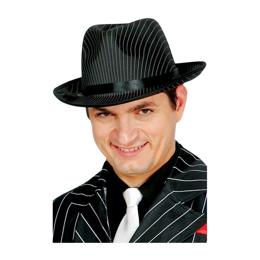 Sombrero Gangster Rayas | Don Disfraz