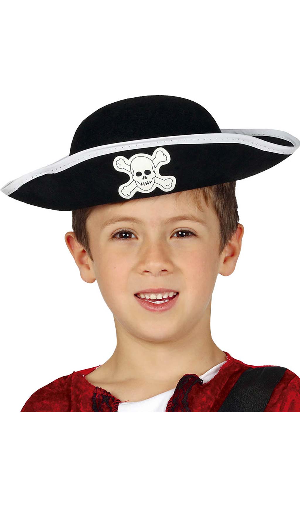 Cappello Pirata in Feltro Nero per bambini e bambine