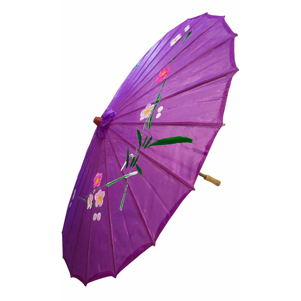 Sombrilla Geisha Violeta | Don Disfraz