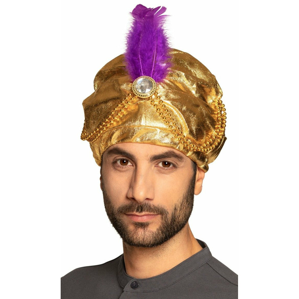 Turbante Árabe Dorado | Don Disfraz