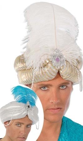 Turbante Arabo Perle Colori
