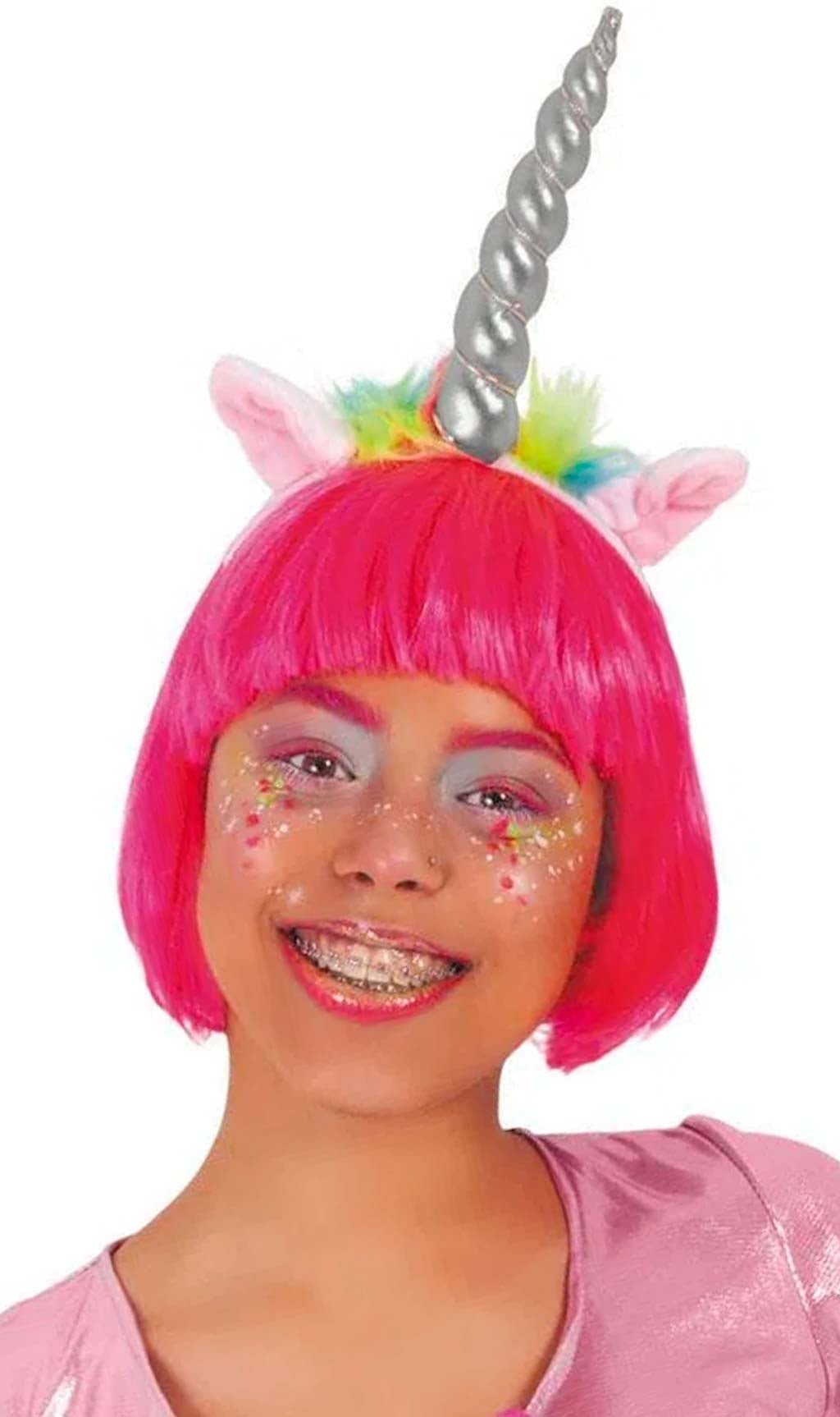 Cerchietto da Unicorno Magico Argento