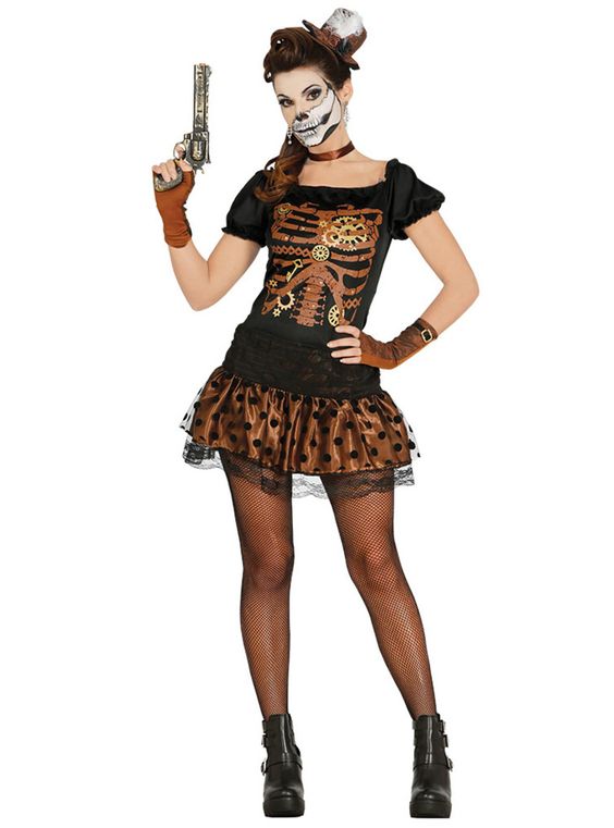 Costume da Scheletro Steampunk per donna