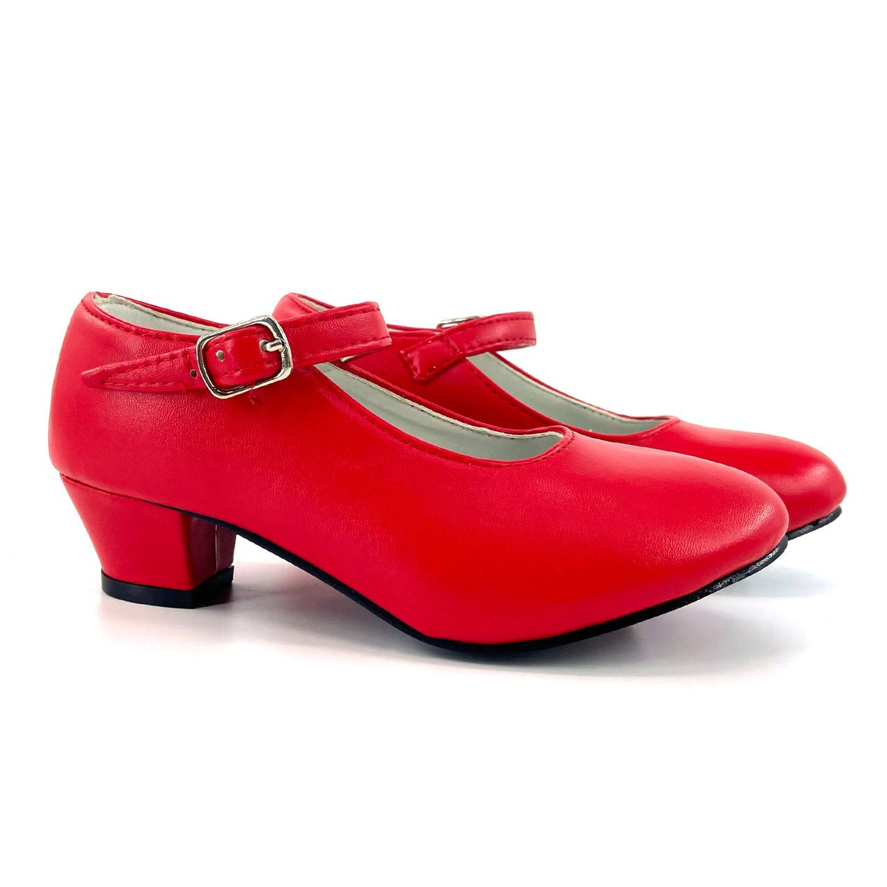 Scarpe da flamenco rosse semplici