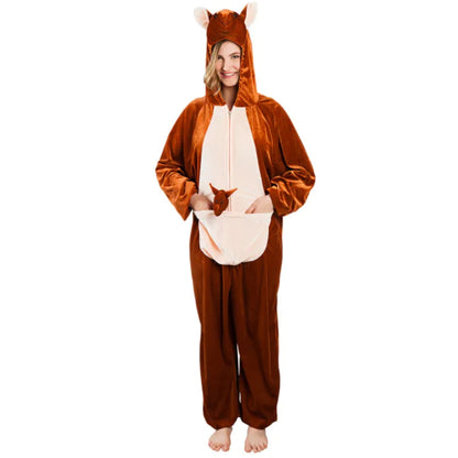 Costume da Canguro Pelo adulto