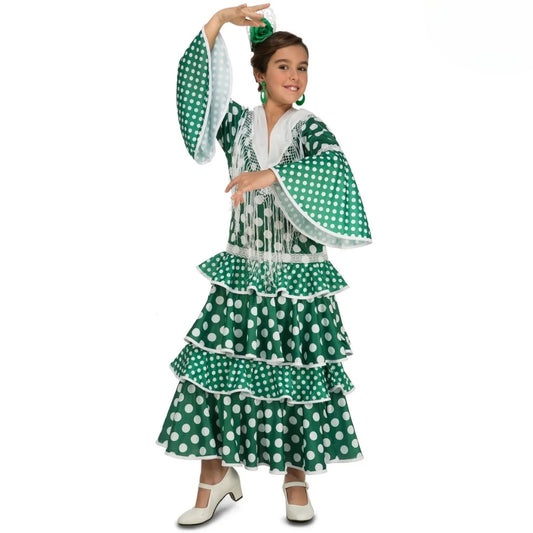 Costume da Spagnola Alba Verde per bambina