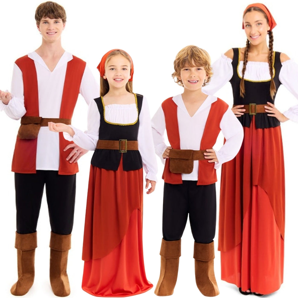 Costumi di gruppo da Oste Locandiere Medievale