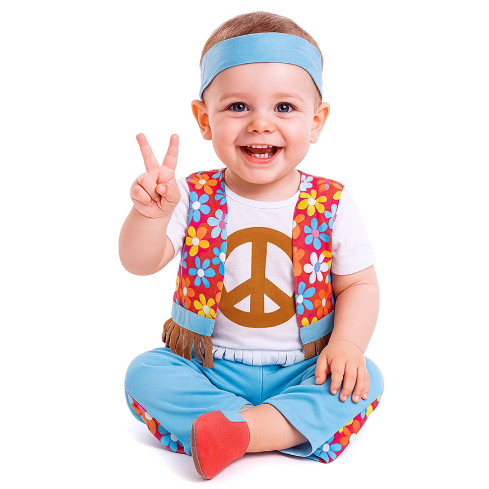 Costume da Hippie Fiori per neonato