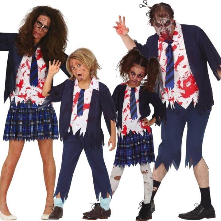 Costumi di gruppo da Alunni Zombie blu