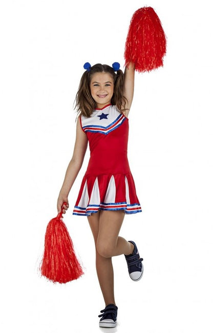 Costumi di gruppo da Cheerleader e giocatori rossi