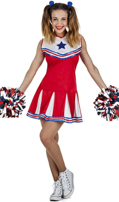 Costumi di gruppo da Cheerleader e giocatori rossi