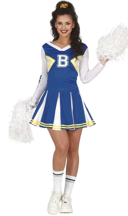 Costumi di gruppo da Cheerleader e giocatori blu