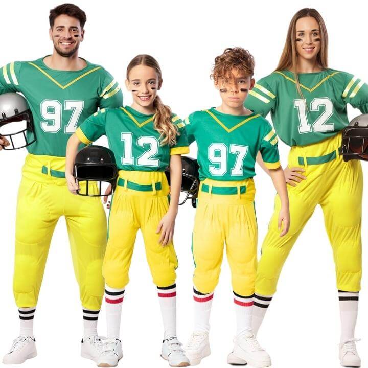 Costumi di gruppo da Giocatori di Rugby verdi