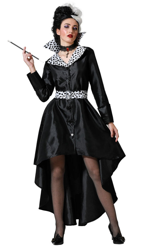 Halloween Crudelia Demon Costume Fai Da Te Cruella Crudelia Demon