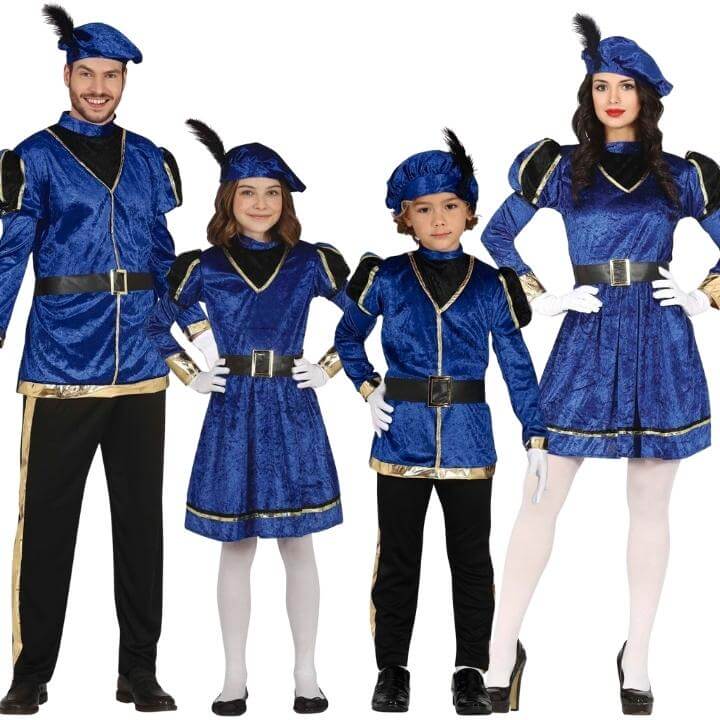Costumi di gruppo da Paggio Reale Blu