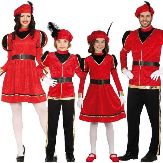 Costumi di gruppo da Paggio Reale Rosso