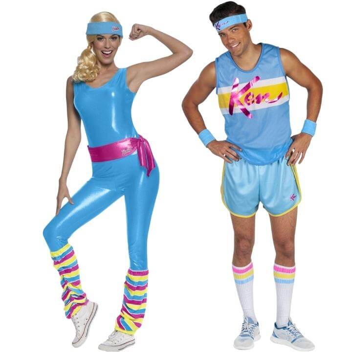 Costumi di coppia da Barbie e Ken Aerobica