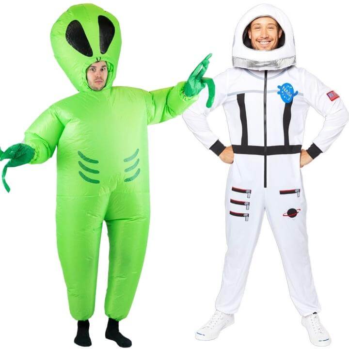 Costumi di coppia da Astronauta e Alien