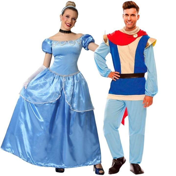 Costumi di coppia da Cenerentola e Principe