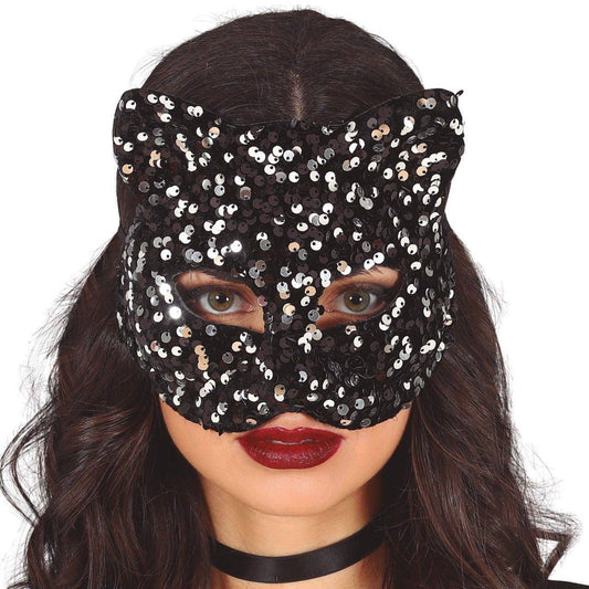 Maschera da Gatto con paillettes