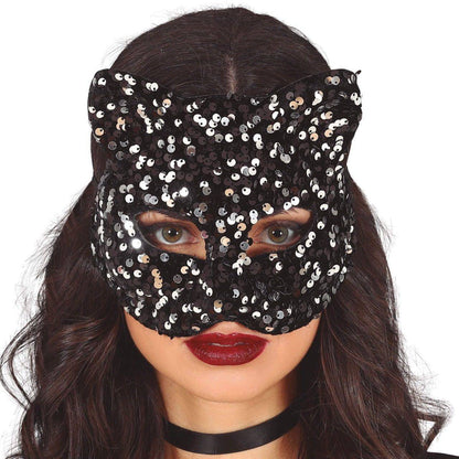Maschera da Gatto con paillettes