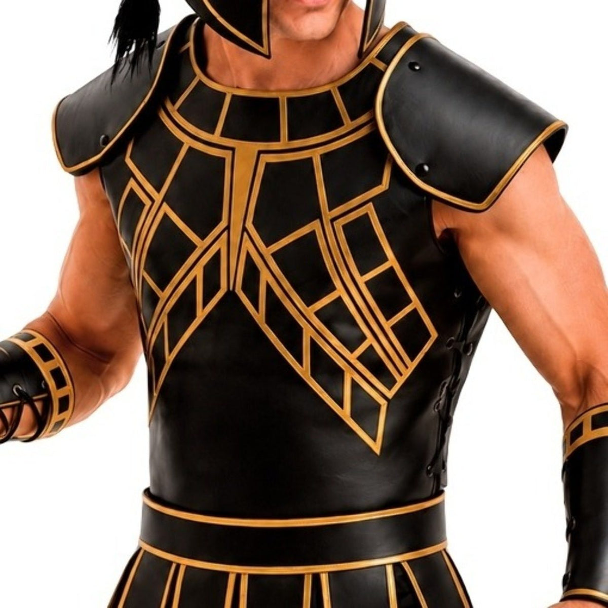 Armatura da Gladiatore Romano in Pelle Nera