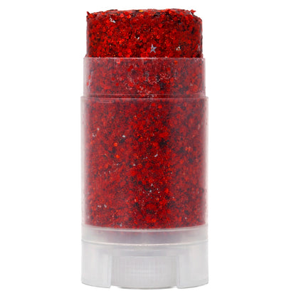 Stick Trucco Glitter Purpurina Rosso 