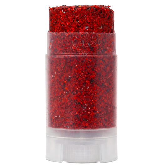 Stick Trucco Glitter Purpurina Rosso 