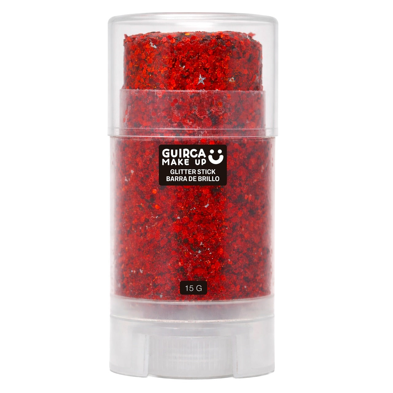 Stick Trucco Glitter Purpurina Rosso 