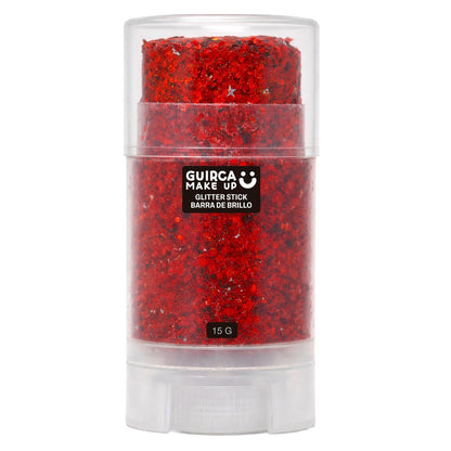 Stick Trucco Glitter Purpurina Rosso 