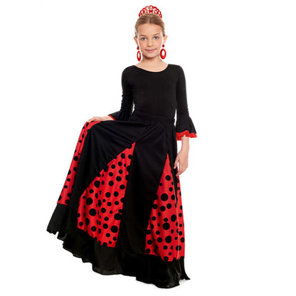 Body flamenco nero per bambini