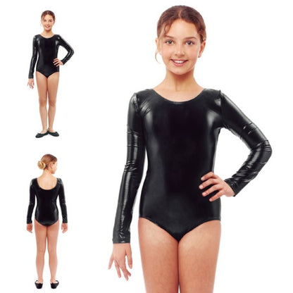 Body Nero Metallizzato per bambini