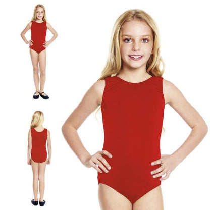 Body Rosso a Spallina Larga per bambina