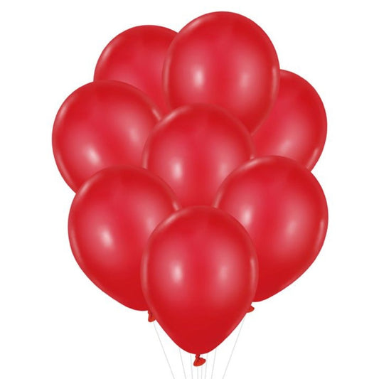 Sacchetto di 8 Palloncini Rossi in Lattice