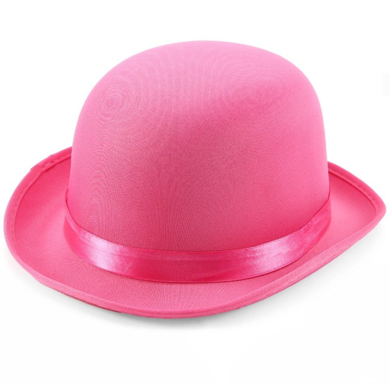 Cappello a bombetta rosa