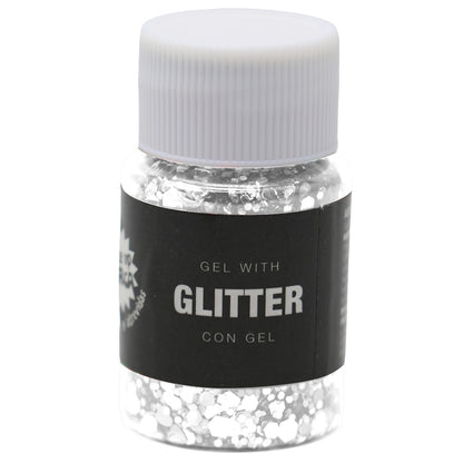 Barattolo di Gel glitterato Bianco