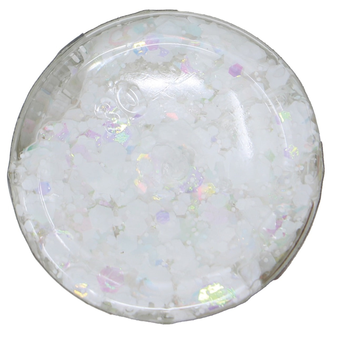 Barattolo di Gel glitterato Bianco
