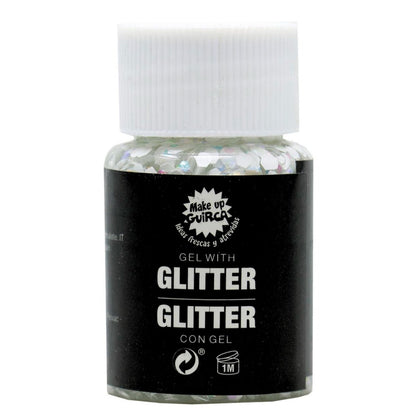 Barattolo di Gel glitterato Bianco